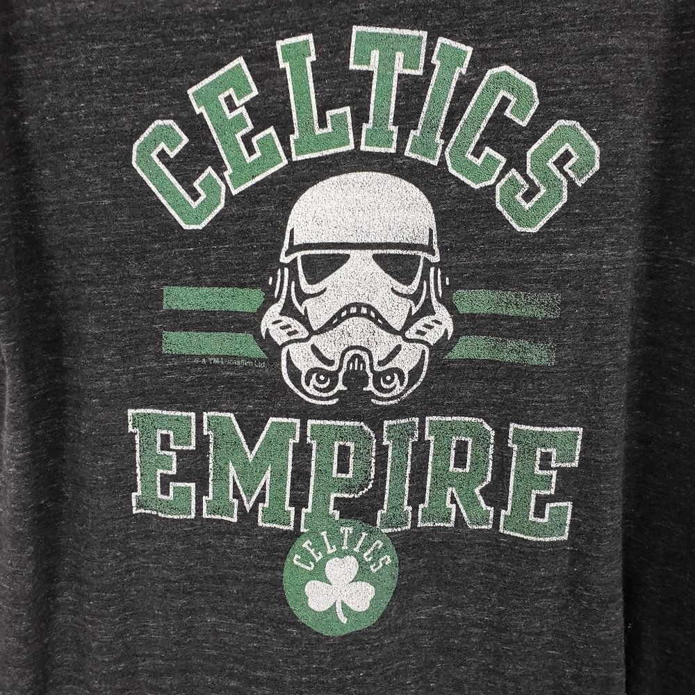Boston Celtics Men's Gray Tee Shirt Sz L - Picture 2 of 4
